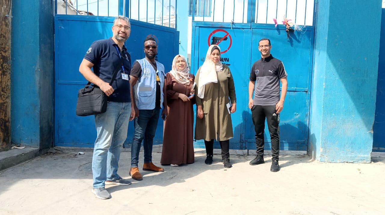 Des membres de l'équipe terrain HI à Gaza