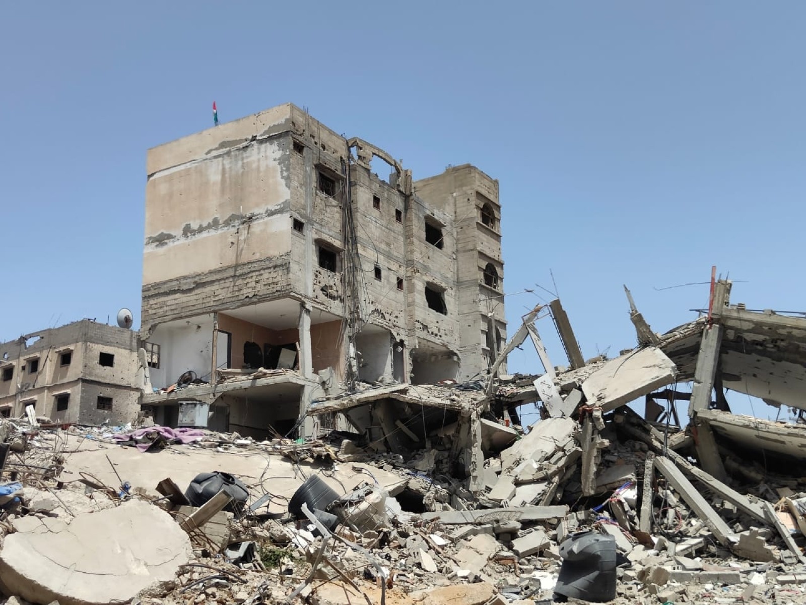 Destroyed building