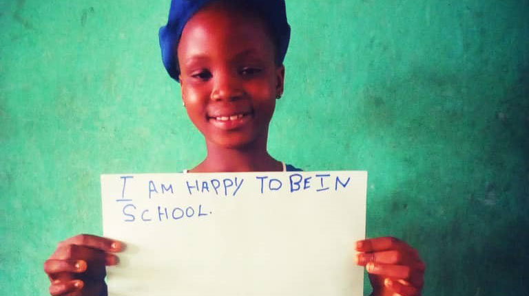 Davida, 9 ans, est en 5e année du primaire.