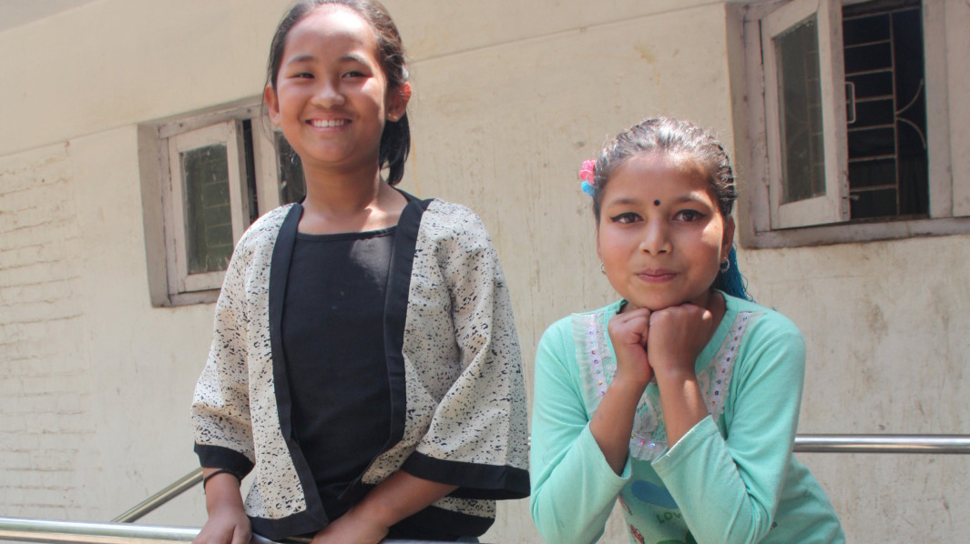 Khendo and Nirmala were earthquake victims in april 2015 in Nepal. 