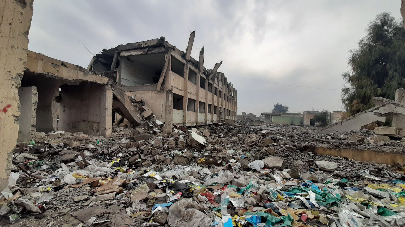 Photos de la destruction de la ville de Raqqa prises en 2019.