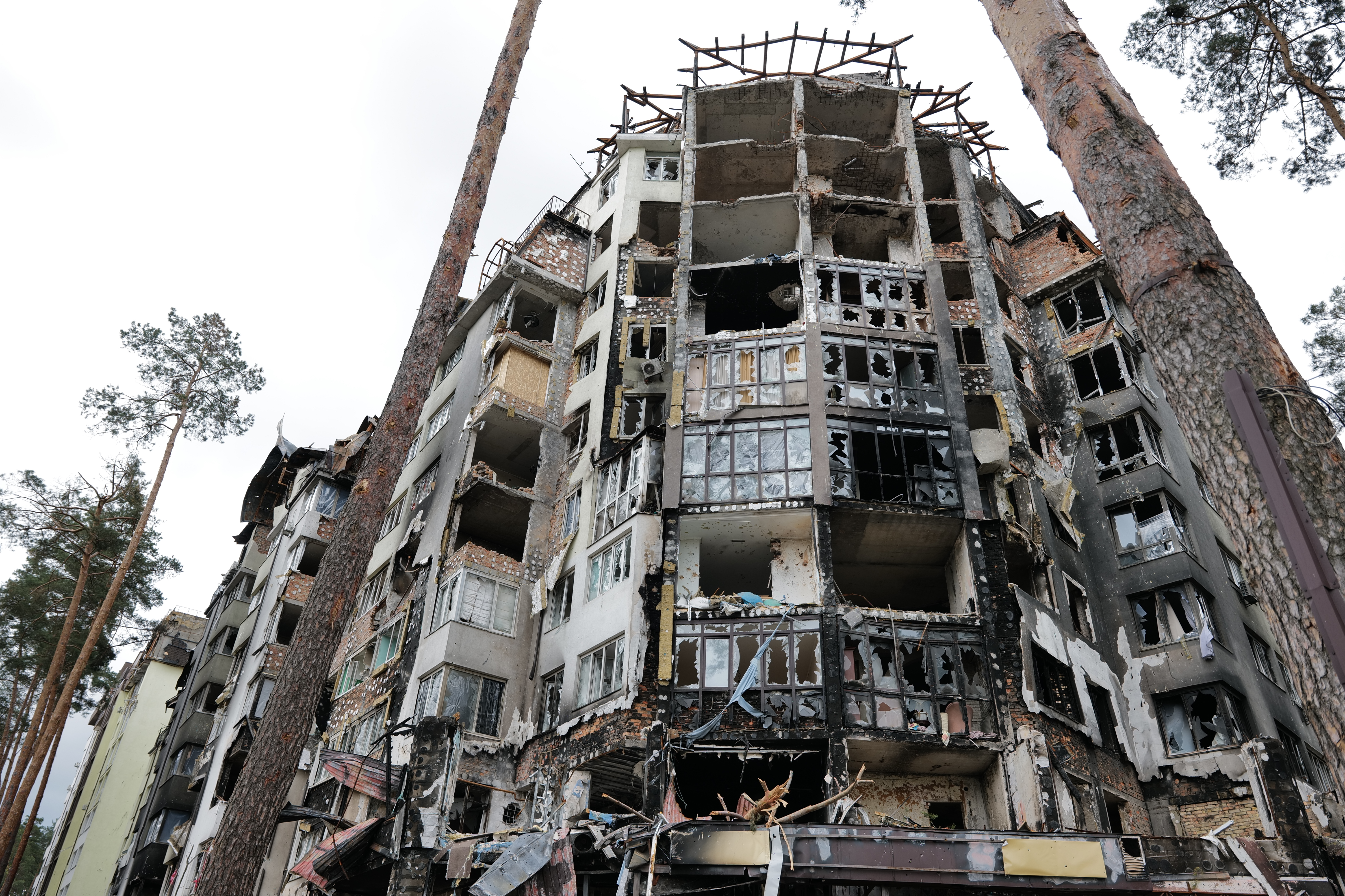 Infrastructures en Ukraine détruites