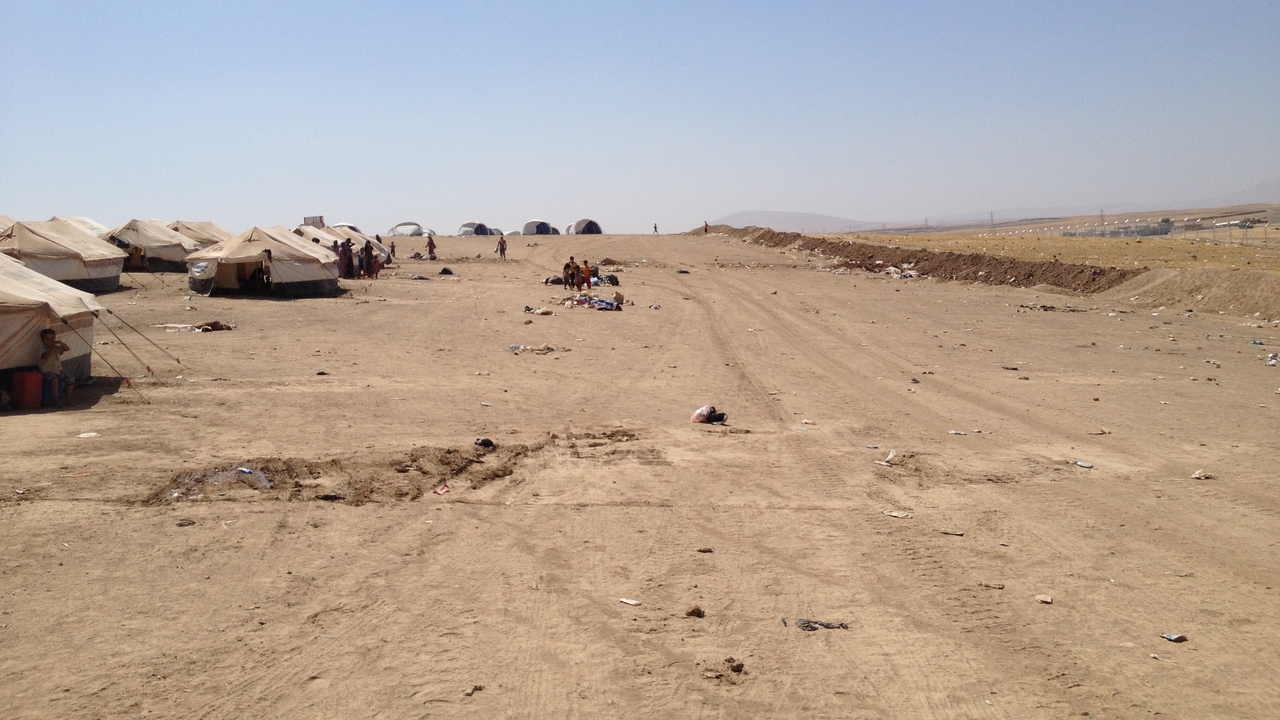 Internally displaced persons camp in Iraq.