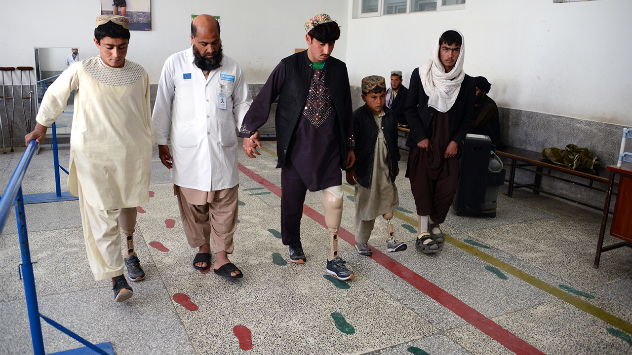 centre de réadaptation physique à Kandahar