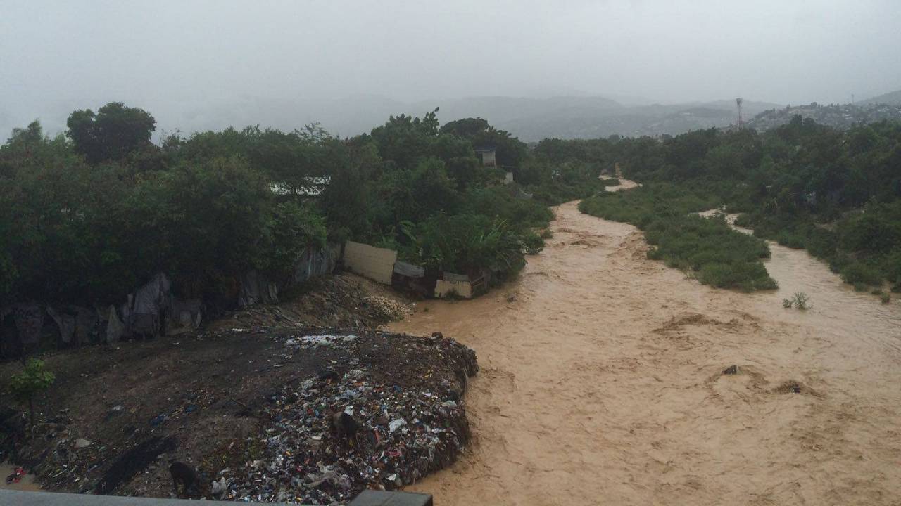 Inondations à Port au Prince suite au passage de l'ouragan Matthew