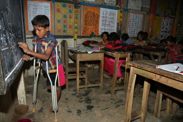 Mary Josefine, a 15 year old girl included in school in Uganda