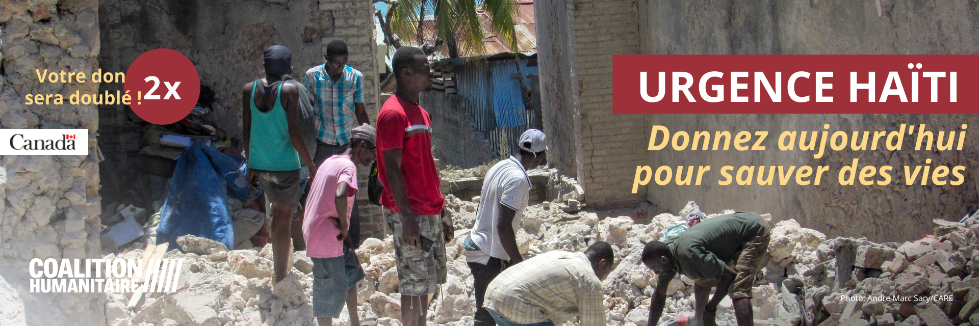 Bannière Haïti Coalition humanitaire