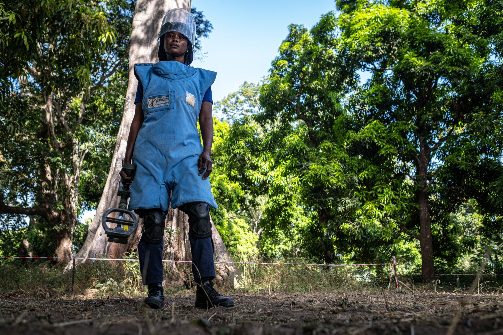 A deminer in Casamance, Senegal