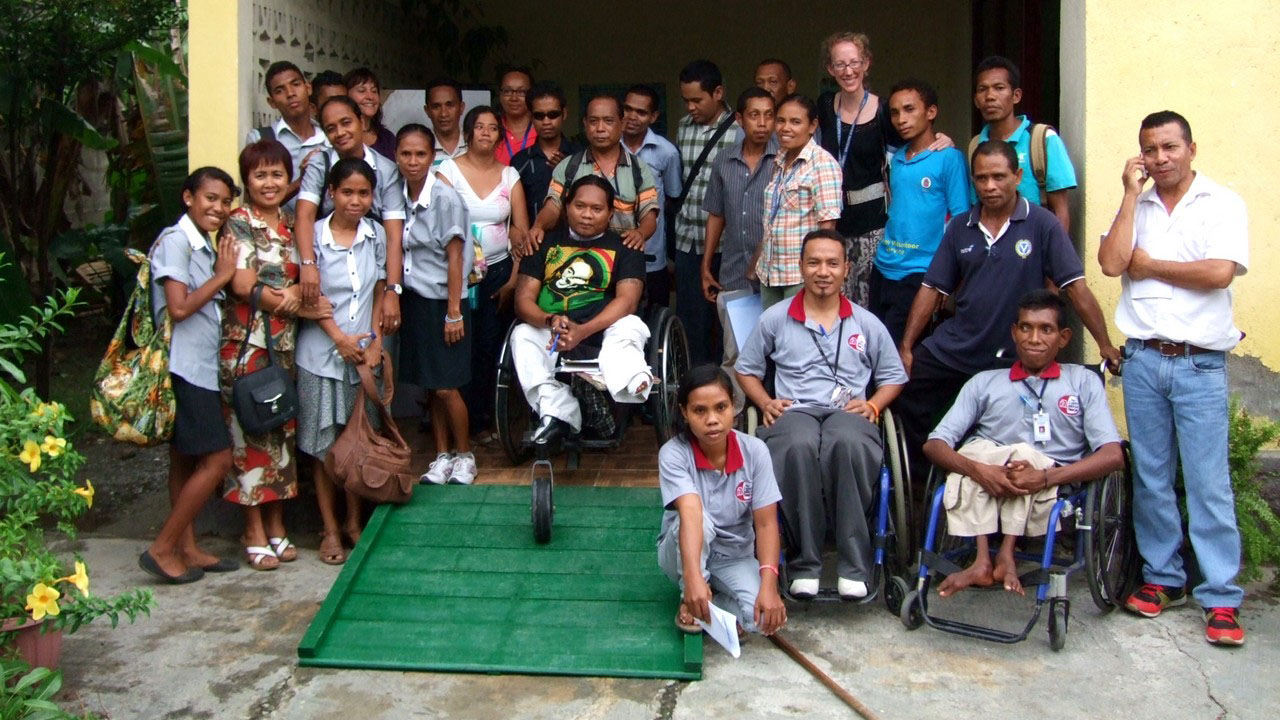 Formation organisée par HI et son partenaire, la RHTO, la principale association de personnes handicapées du pays.