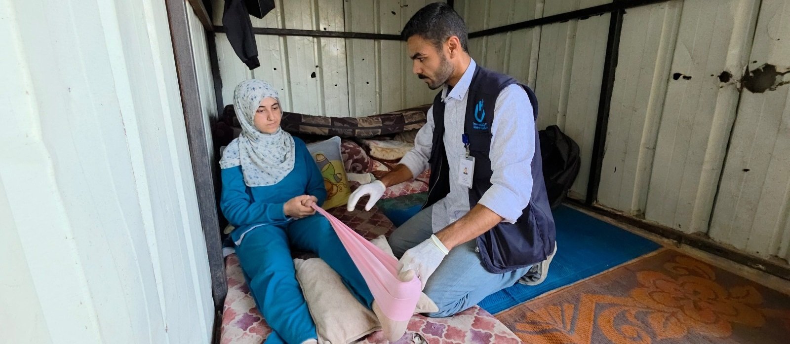 Les séances de rééducation se poursuivent à Gaza pour prévenir les handicaps