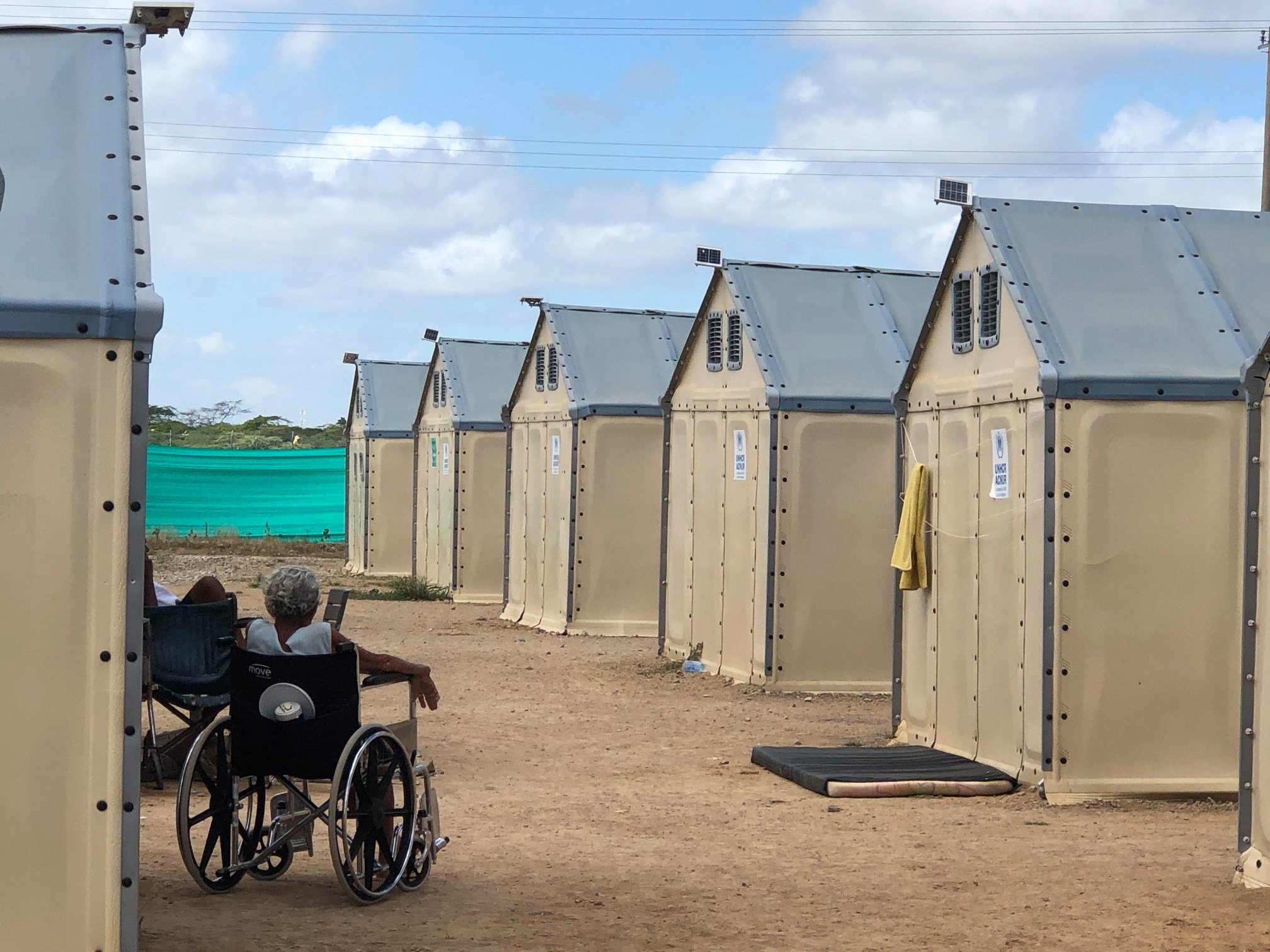 Centre de réfugiés vénézuéliens à Maicao, au nord de la Colombie