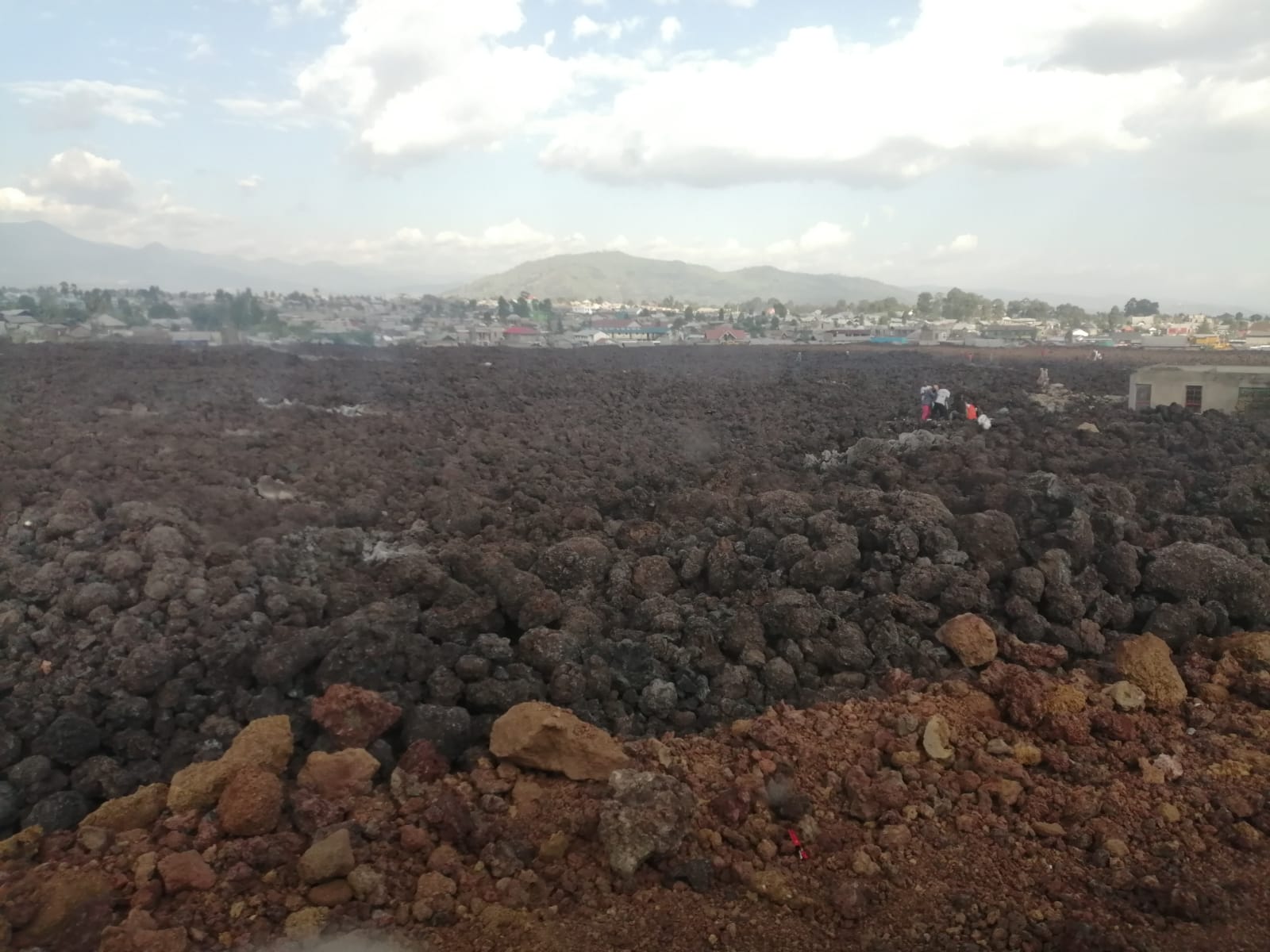 Après l'éruption du volcan Nyiragongo à Goma, en RDC