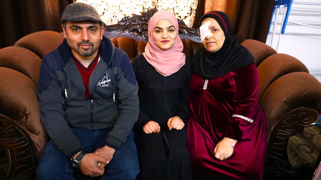 Mariam avec ses parents