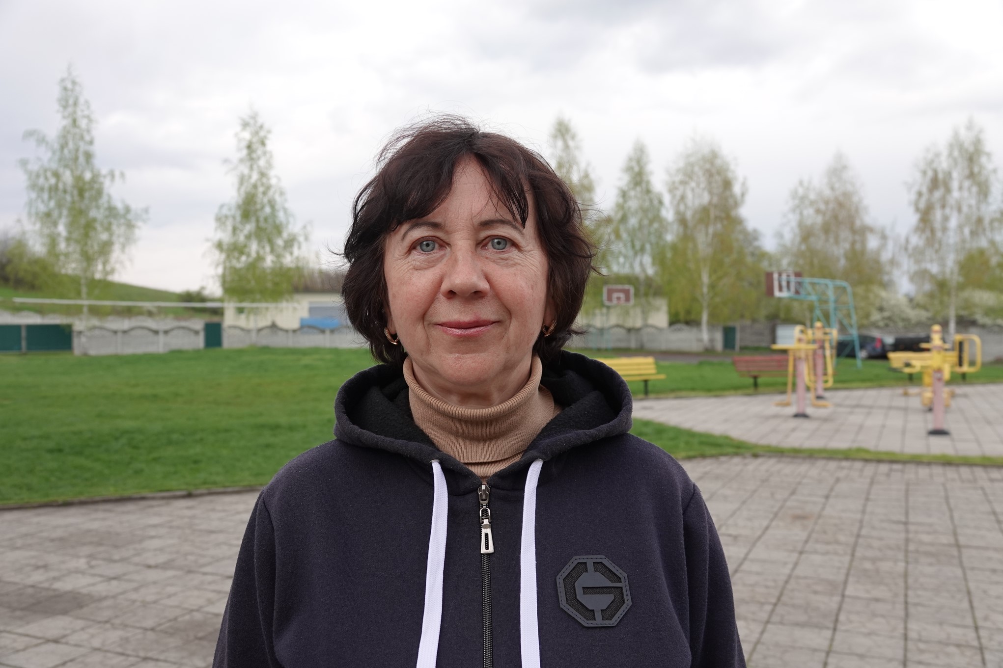 Caption: Svitlana fled with her family from the eastern Ukrainian town of Slavyantsk on 8 April 2022 