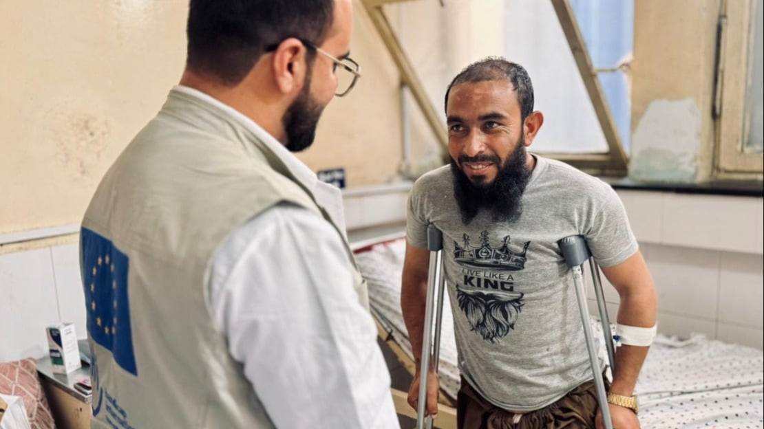 Afghanistan: Mashur walks again after a serious injury