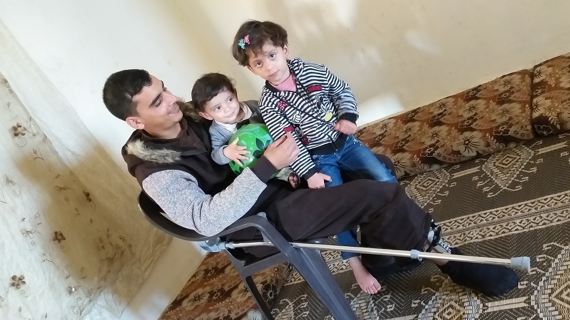 Ihab avec ses enfants