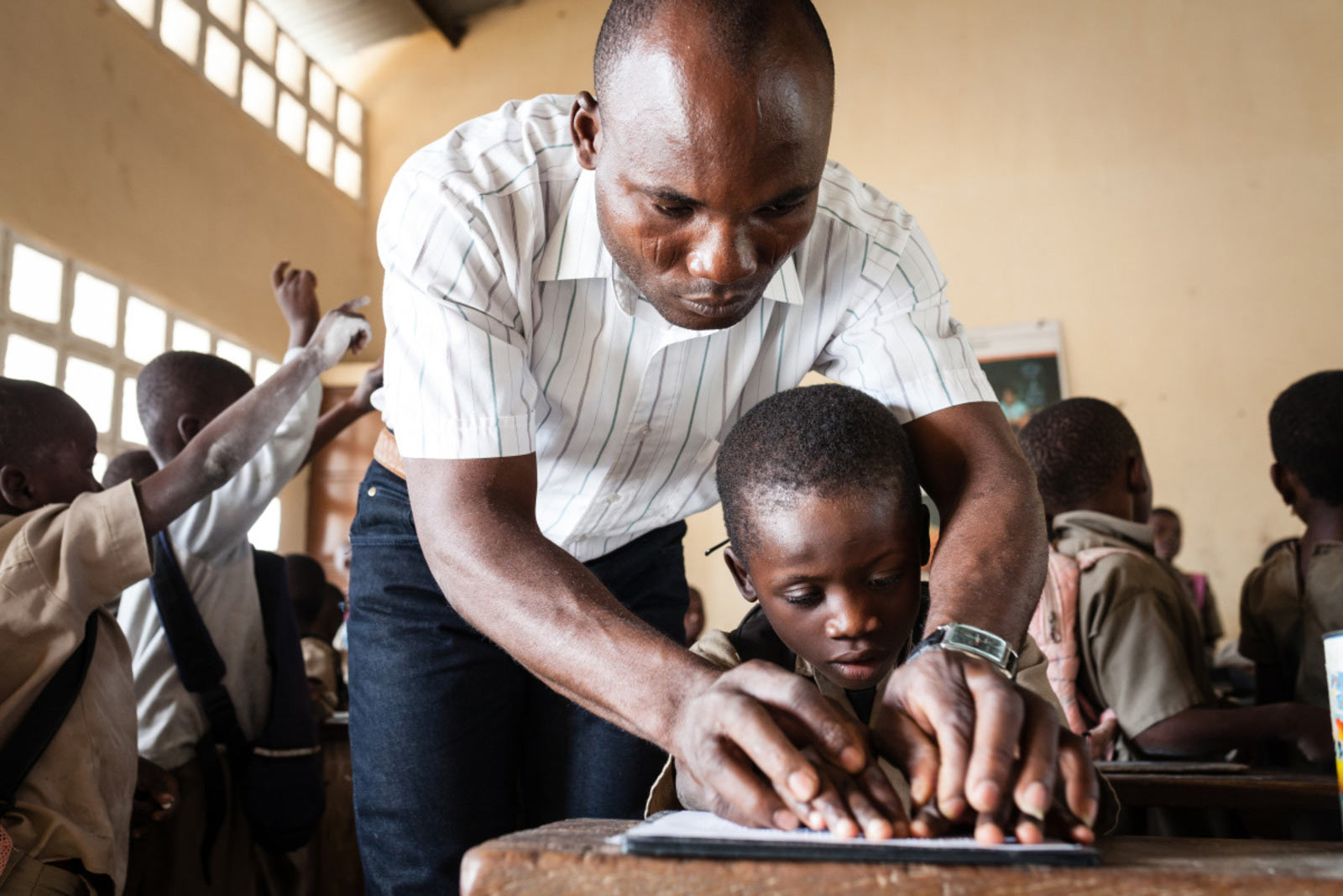 Personnel de santé HI au RDC